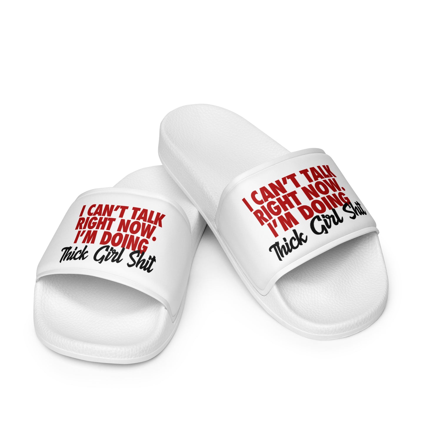 The THICK Girl Gang Ish Women's Slides - The Thick Girl Gang