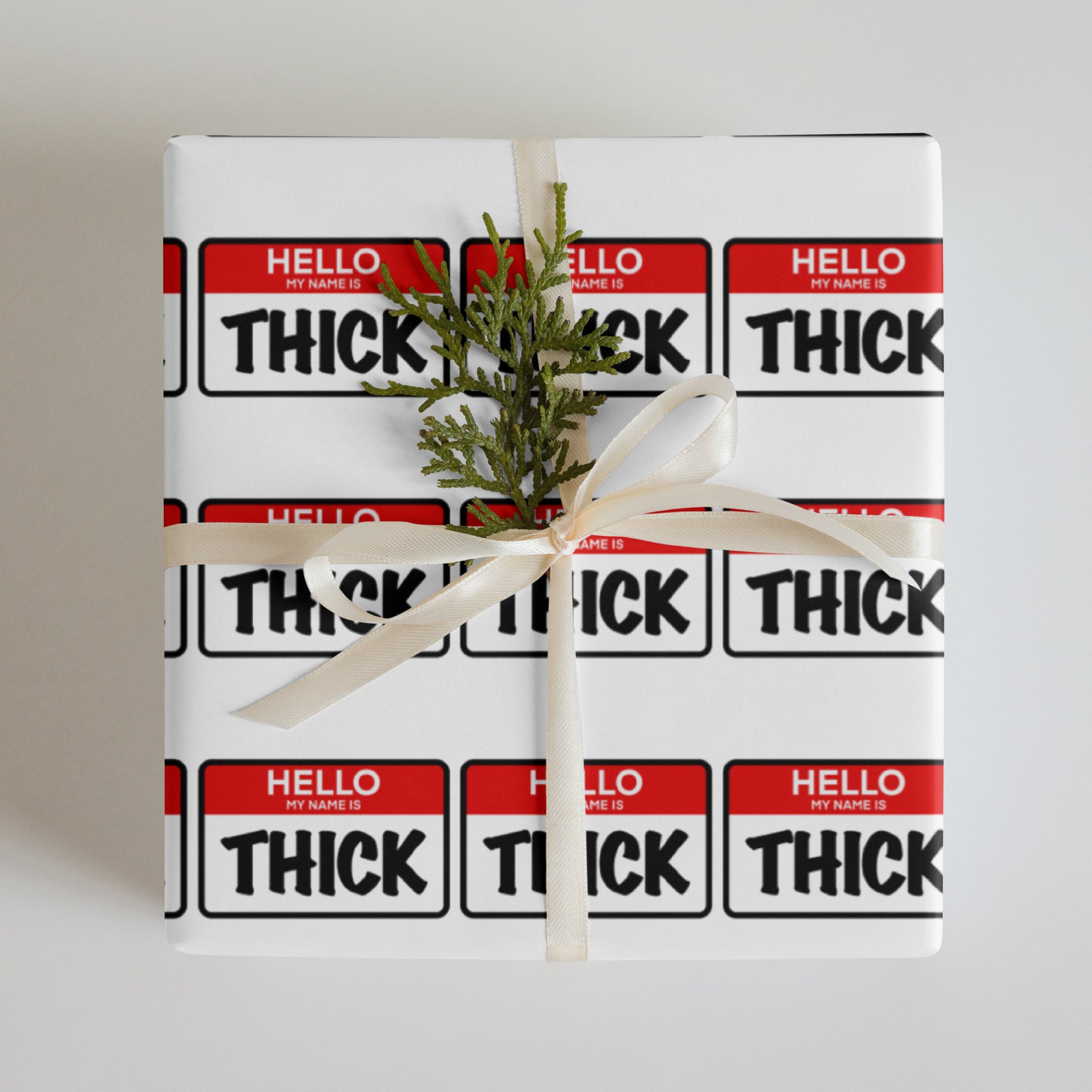 HelloMy Name Is THICK Wrapping Paper Sheets – The Thick Girl Gang