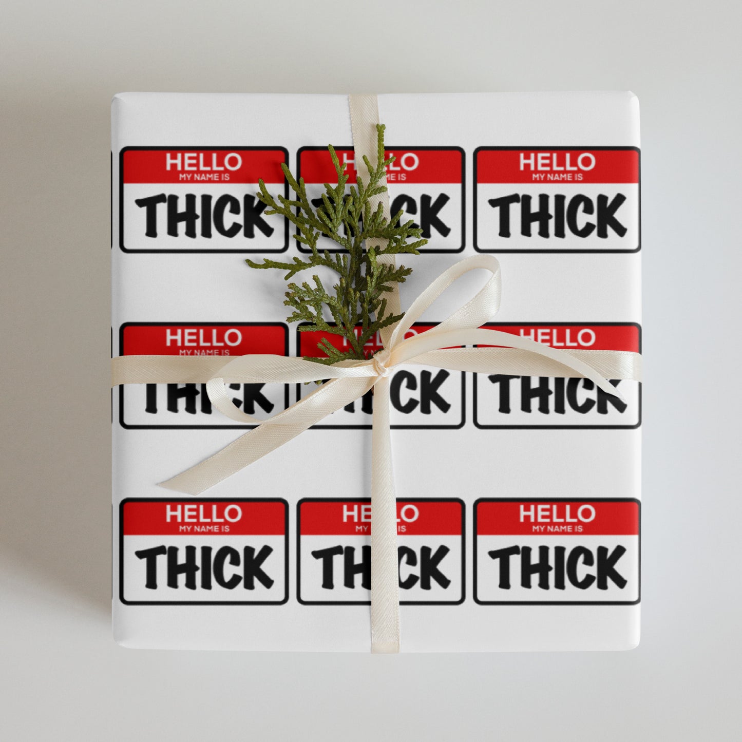 Hello...My Name Is THICK Wrapping Paper Sheets