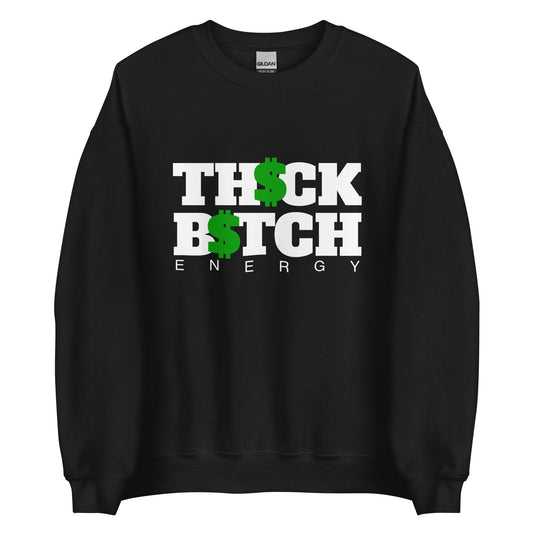 The THICK Bish Energy Crewneck (WHITE)