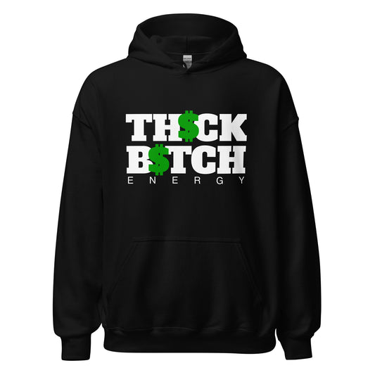 The THICK Bish Energy Hoodie (WHITE)